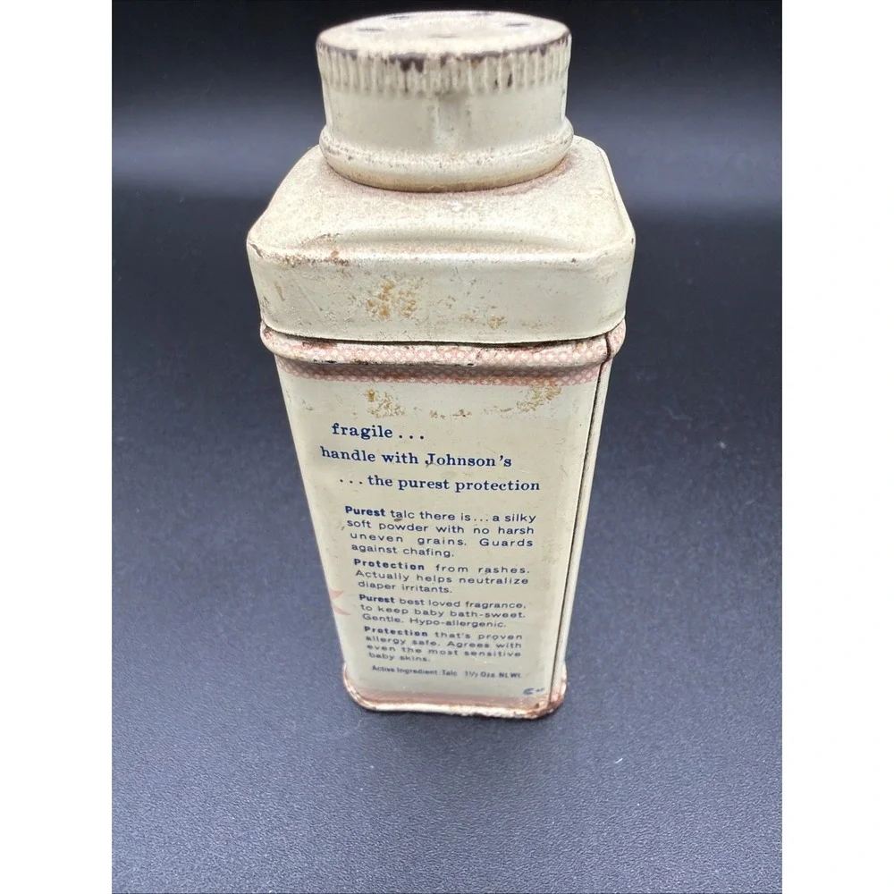 Johnson's‎ Baby Powder Empty Tin Johnson & Johnson Home Office  Vintage Hospital